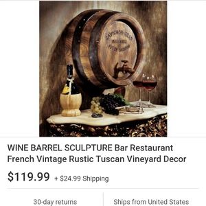 Wine barrel decor